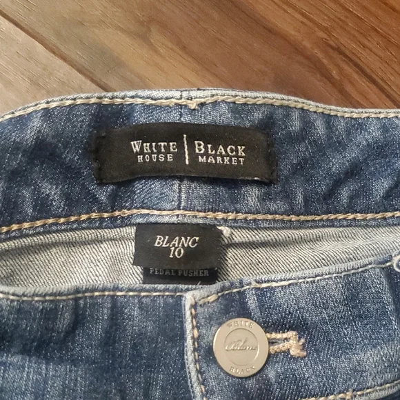 White House Black Market Denim Cropped Jeans - Picture 2 of 13